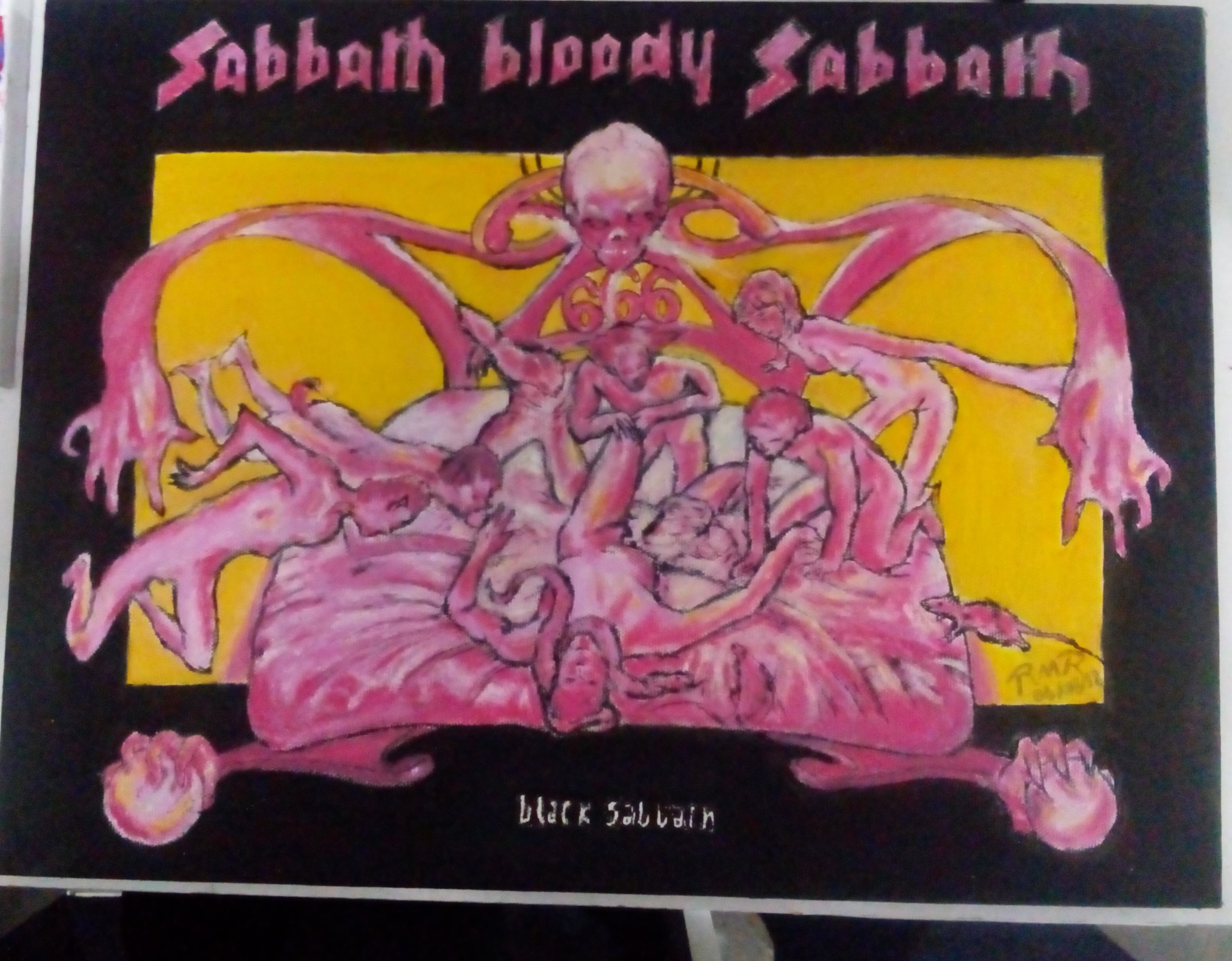 Sabbath Bloody Sabbath Capa 40X30cm (2018)  - óleo