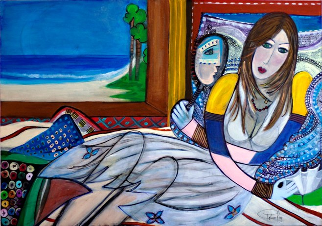 Cissa – auto retrato, tela de 2012